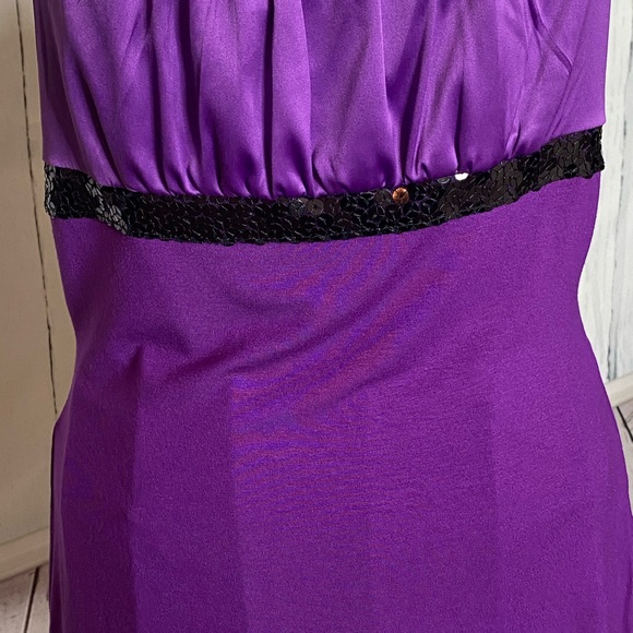 The Limited Sexy Purple Top with Sequins - Picture 3 of 6